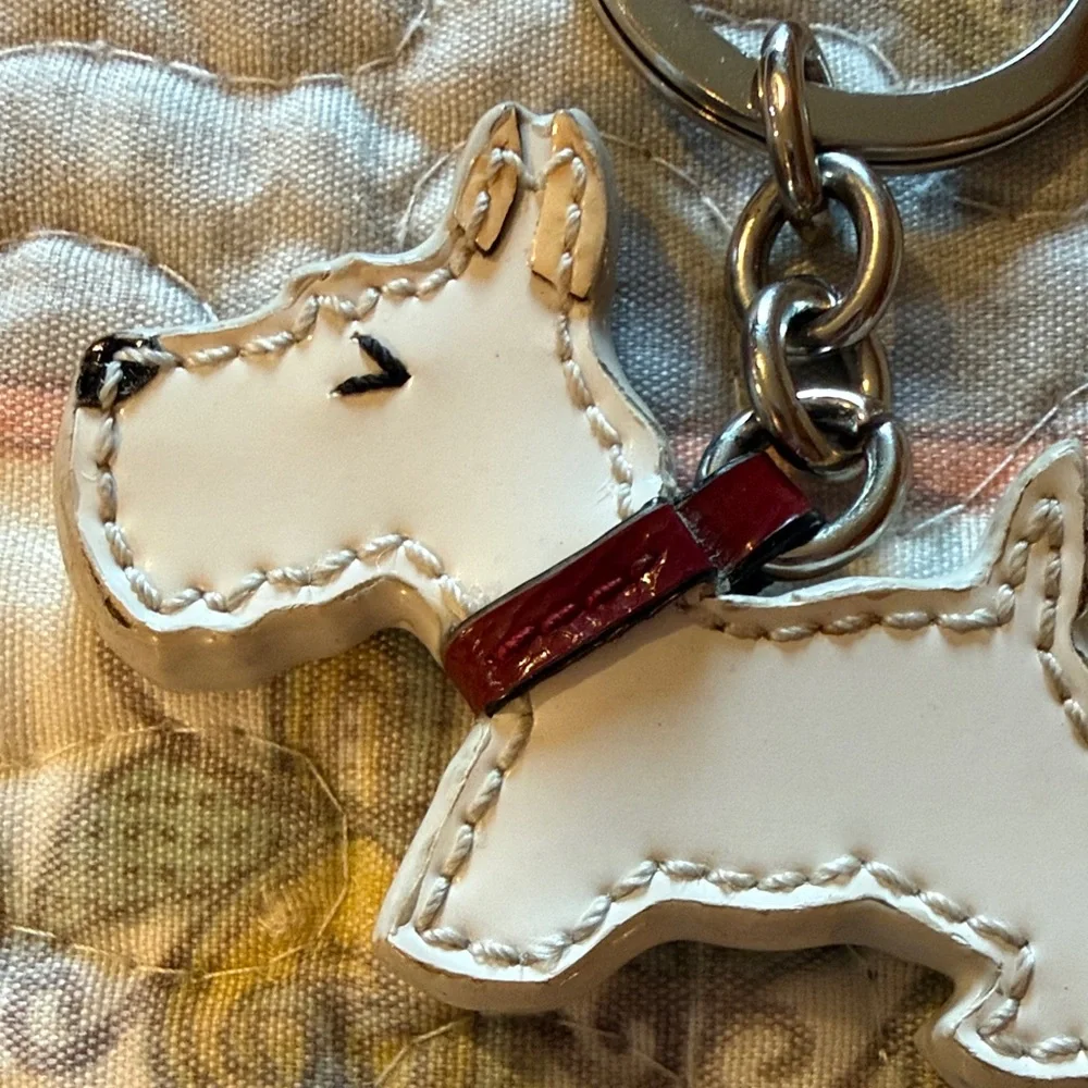 Coach leather scottie